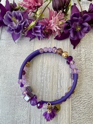 BRACCIALE SERPENTELLO PVC VIOLA