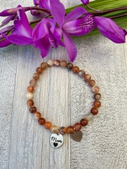 BRACCIALE MAMMA PIETRA DURA CARAMELLO