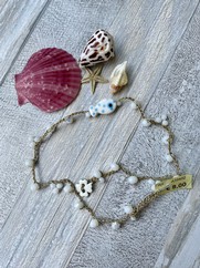 BRACCIALE UNCI PESCIOLINO POIS BIANCO