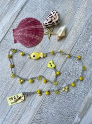 BRACCIALE UNCI PESCIOLINO POIS GIALLO