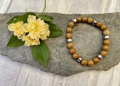 BRACCIALE ELASTICO PIETRA DURA SABBIA