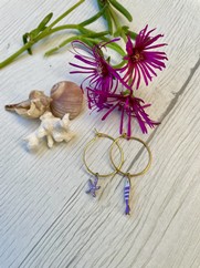 ORECCHINI CREOLA MARE VIOLA