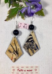 ORECCHINI ZEBRA  COD 7653