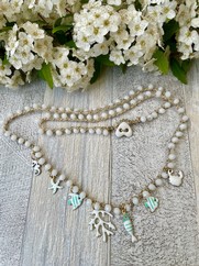 GIROCOLLO UNCINETTO MARINO BIANCO