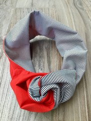 FASCIA ESTIVA ROSSO RIGHE 