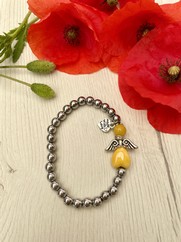 BRACCIALE ANGELO DEL CUORE GIALLO