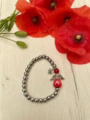 BRACCIALE ANGELO DEL CUORE ROSSO