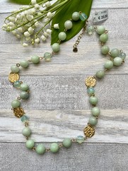 COLLANA PIETRA DURA VERDE MENTA