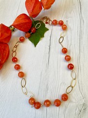 COLLANA PIETRA COLOR ZUCCA