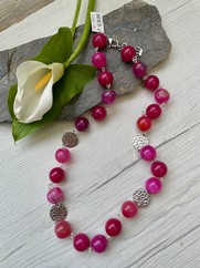 COLLANA PIETRA DURA AGATA GERANIO