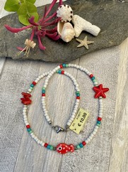 GIROCOLLO PESCE CERAMICA POIS ROSSO