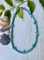COLLANA PASTA DI TURCHESE STELLA MARINA