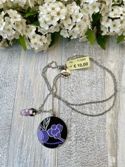 CIONDOLO COTONE GIAPPONESE BOCCIOLO LAVANDA