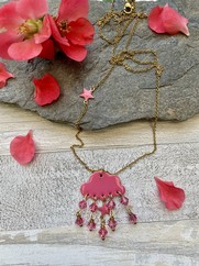 CIONDOLO NUVOLETTA FUCSIA