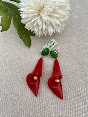 ORECCHINI CALLA ROSSA