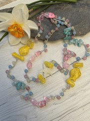 COLLANA UNCINETTO MARE COLOR PASTELLO