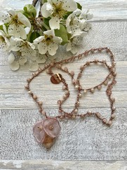 COLLANA UNCINETTO FIORE CHIFFON CIPRIA