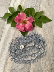 COLLANA UNCINETTO JEANS