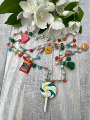 COLLANA UNCINETTO LECCA LECCA VERDE