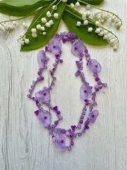 COLLANA UNCINETTO CHIFFON GLICINE