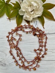 COLLANA UNCINETTO CARAMELLO