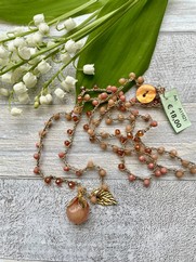 COLLANA UNCINETTO GEMMA PIETRA DURA PESCA