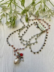 COLLANA UNCINETTO GEMMA PERLA