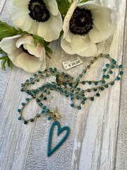 COLLANA UNCINETTO CUORE SMALTATO OTTANIO