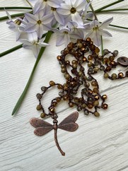 COLLANA UNCINETTO LIBELLULA BRUNITO