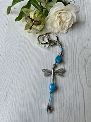 PORTACHIAVI LIBELLULA AZZURRO