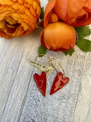 CREOLE CUORE SMALTATO ROSSO