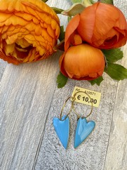 CREOLE CUORE SMALTATO AZZURRO