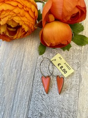 CREOLE CUORE SMALTATO ARANCIO