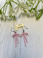 ORECCHINI FIOCCO ROSA