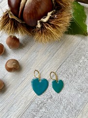 ORECCHINI CUORE ASSIMETRICO OTTANIO