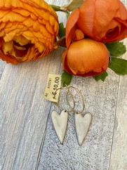 CREOLE CUORE SMALTATO BIANCO