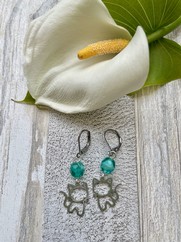 ORECCHINI CHARMS GATTINI OTTANIO