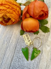 CREOLE CUORE SMALTATO VERDE PRATO