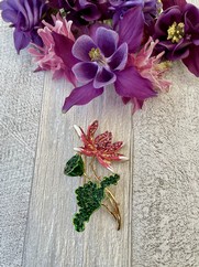 SPILLA FIORE ROSA