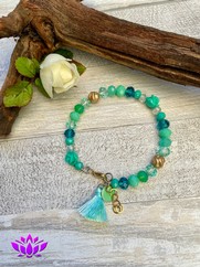 BRACCIALE RIGIDO CON CRISTALLI TIFFANY E NAPPINA