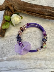 BRACCIALE SERPENTELLO PVC GLICINE