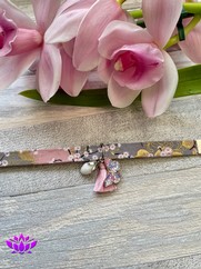 BRACCIALE COTONE GIAPPONESE CILIEGI LILLA ROSA