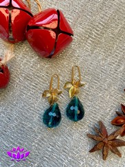 ORECCHINI GOCCIA CRISTALLO OTTANIO