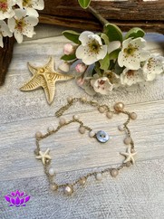 BRACCIALE GIROGOLA STELLE MARINE BIANCHE