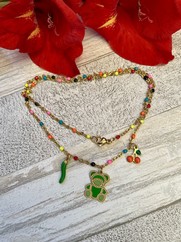 COLLANA ORSETTO VERDE