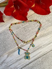 COLLANA ORSETTO AZZURRO