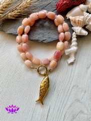 GIROCOLLO PESCE ORO ROSA CORALLO