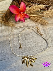 GIROCOLLO PERLE E CHARMS BIANCO