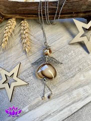 ANGELO DEL CUORE IN CERAMICA GRECA SABBIA 