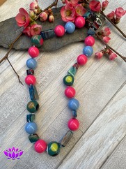 COLLANA IN RESINA MULTICOLOR